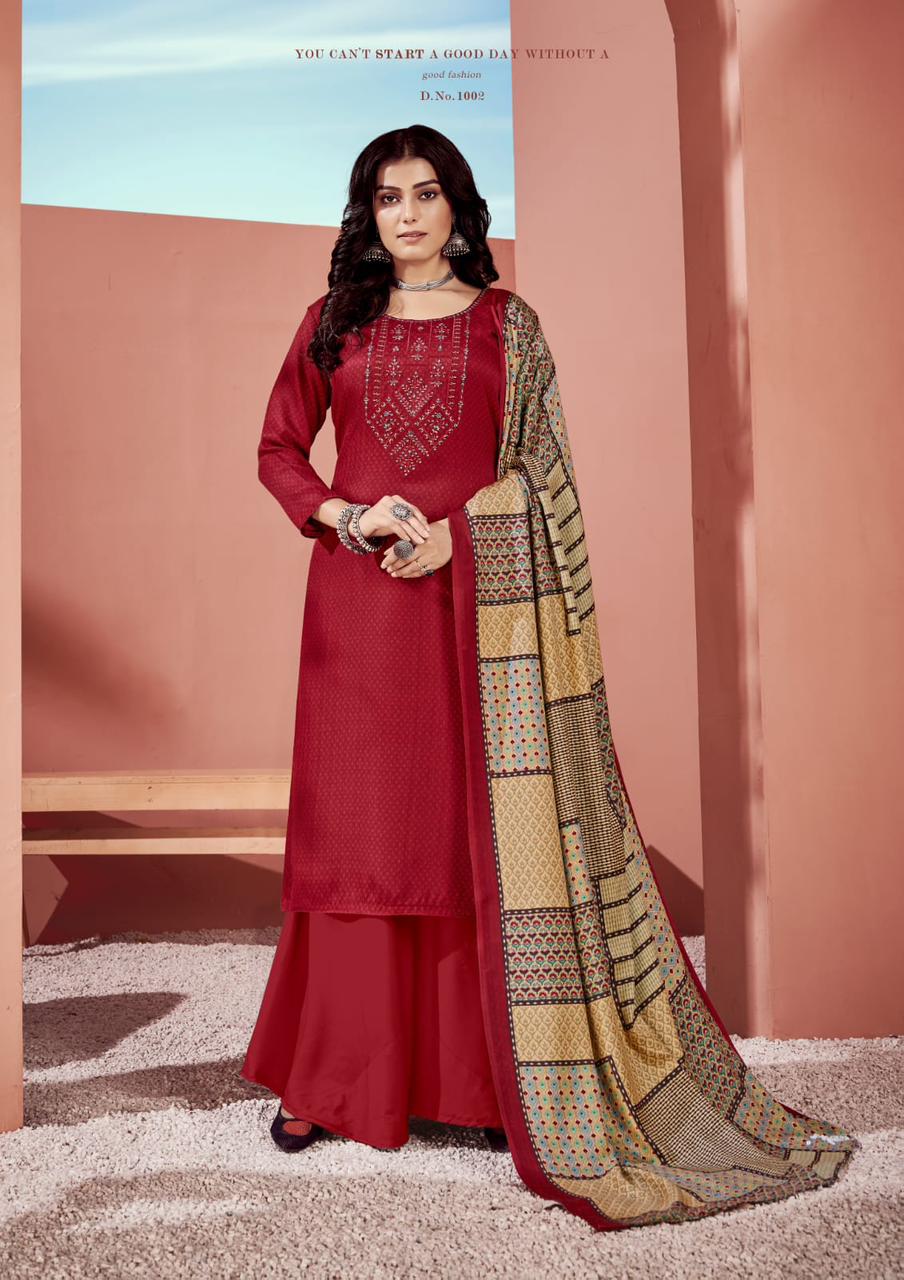 Roli Moli Maayera Fancy Festive Wear Embroidery Pashmina Dress Material Collection